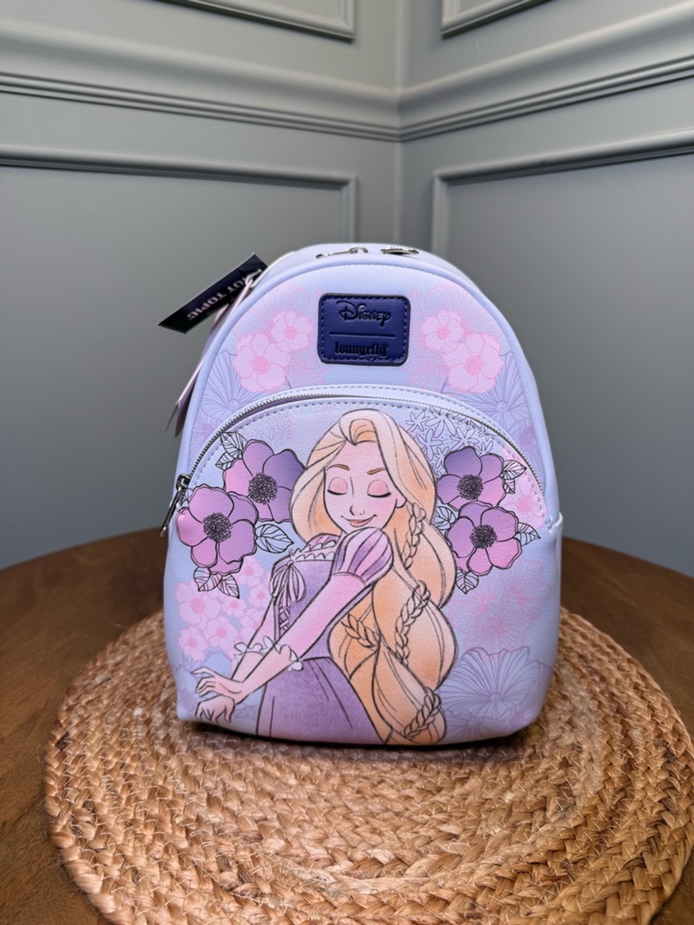 Loungefly Disney Rapunzel Pastel Blue & Lavender Mini Backpack Disney Parks